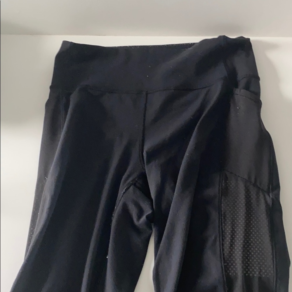 High waisted mesh detail leggings